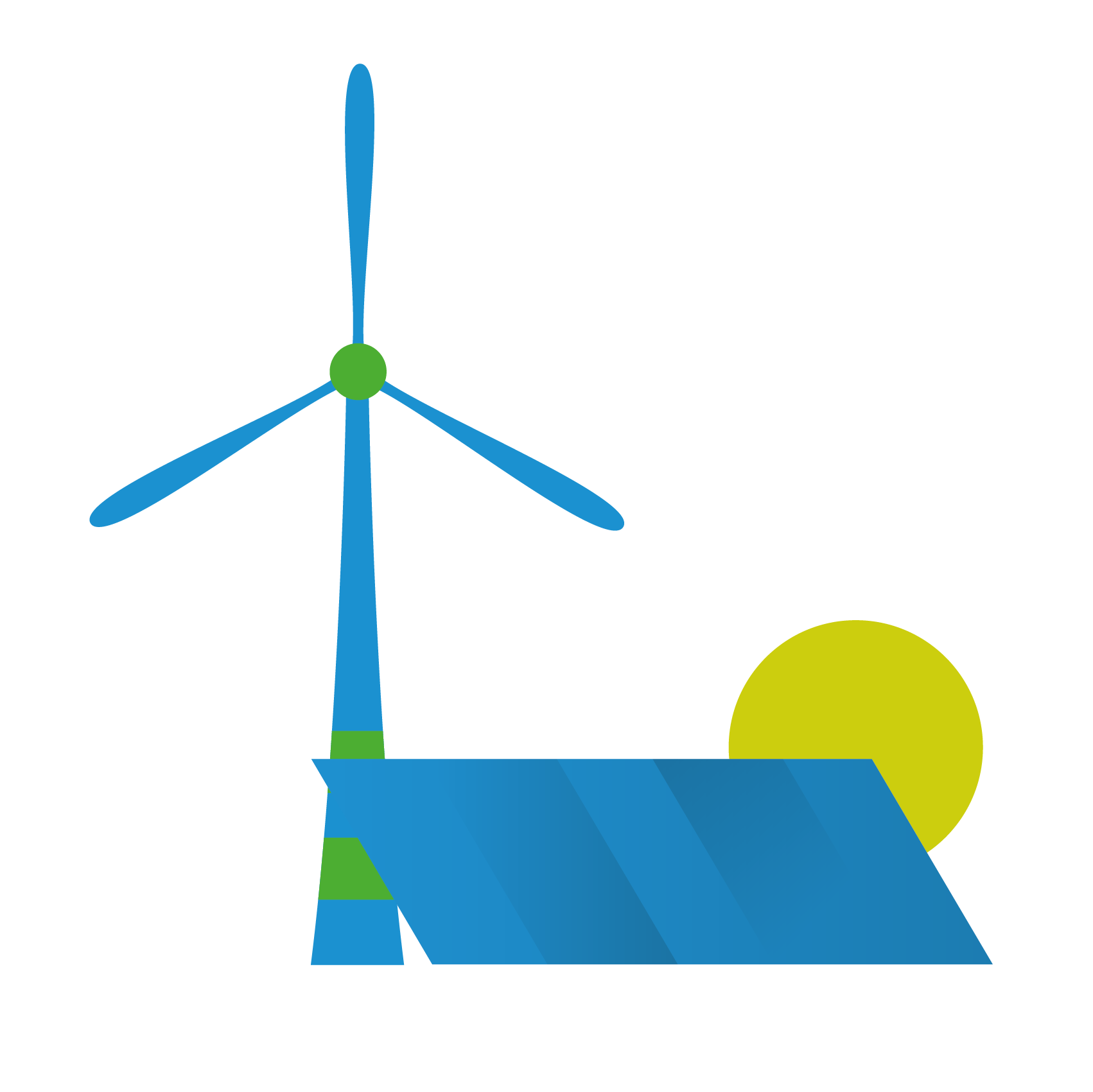 icoon Hernieuwbare energie Zon en wind